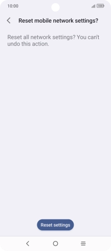 Press Reset settings.
