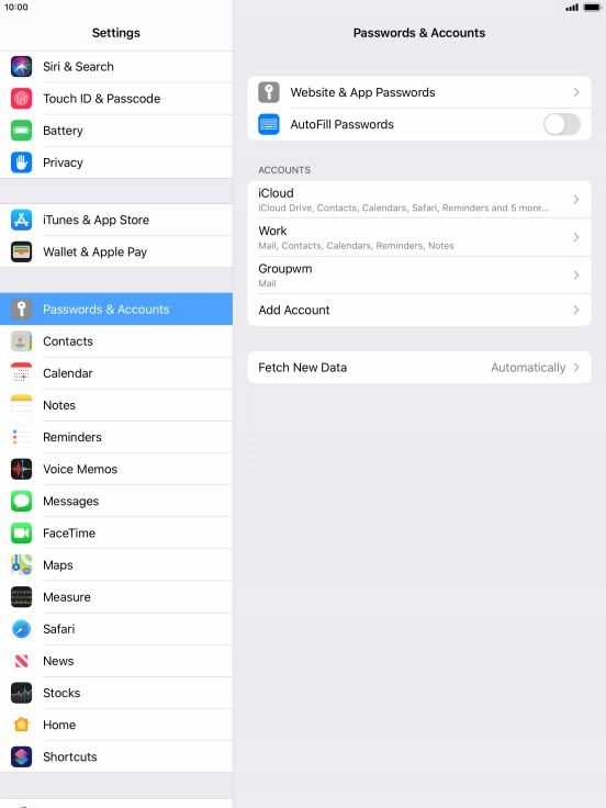 Press Fetch New Data.