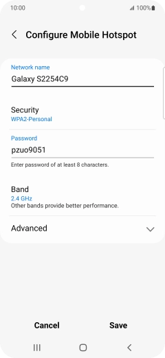 Press the field below 