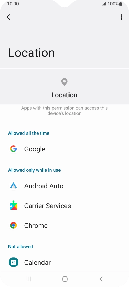Press the required app.