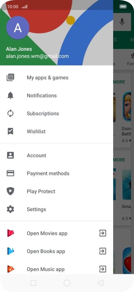 Press My apps & games.