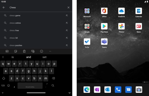 Key in the name or subject of the required app and press the search icon.