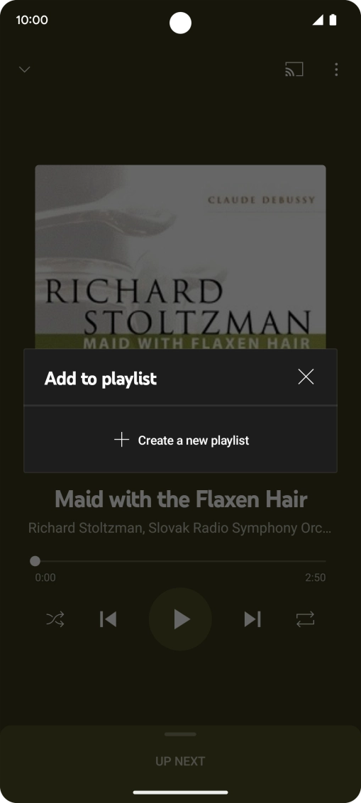 Press Create a new playlist.