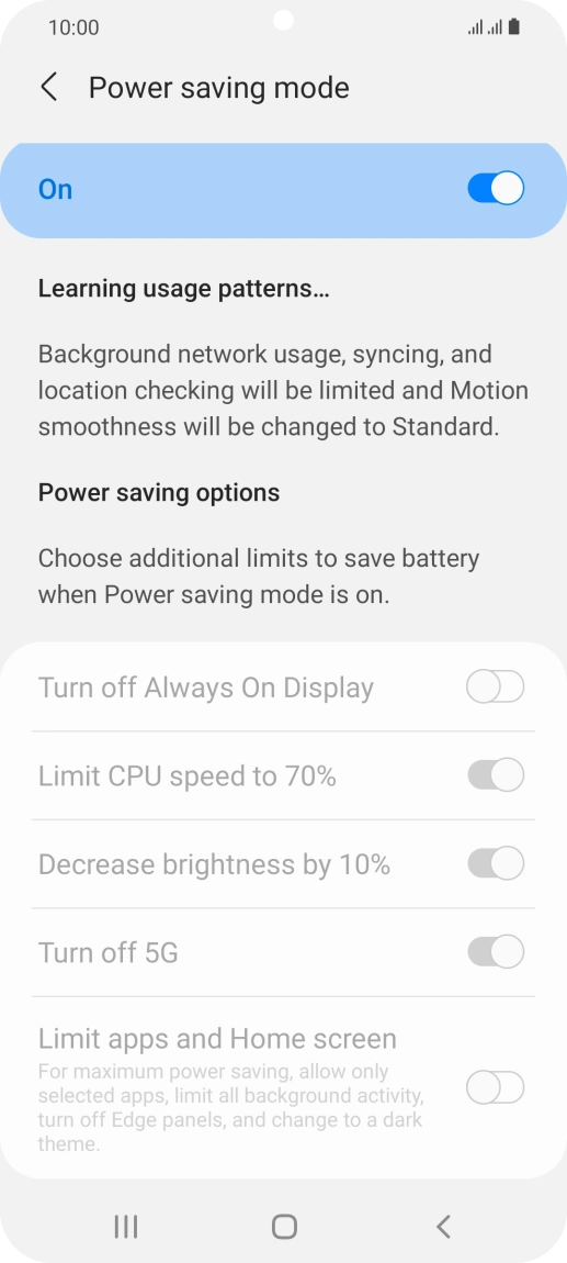 Press the Home key to return to the home screen.