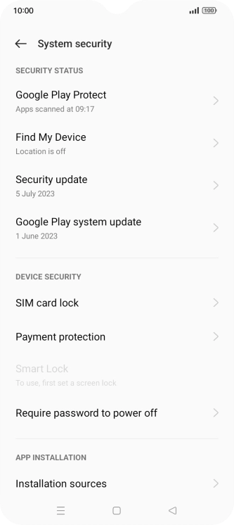 Press SIM card lock.
