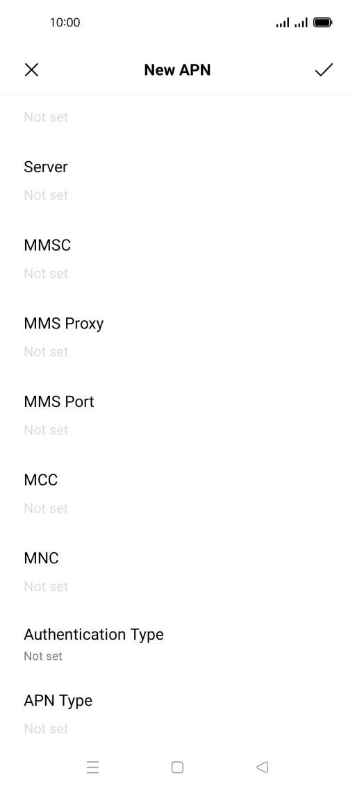 Press the field below 