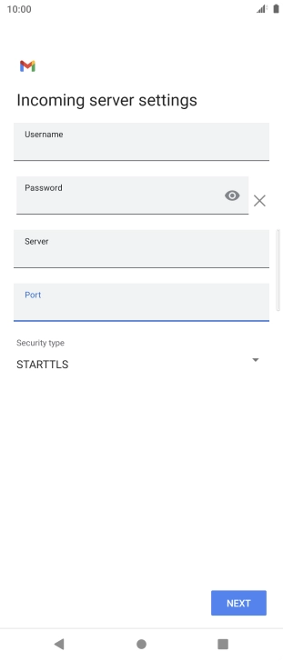 Press the drop down list below 