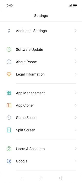 Press Additional Settings.