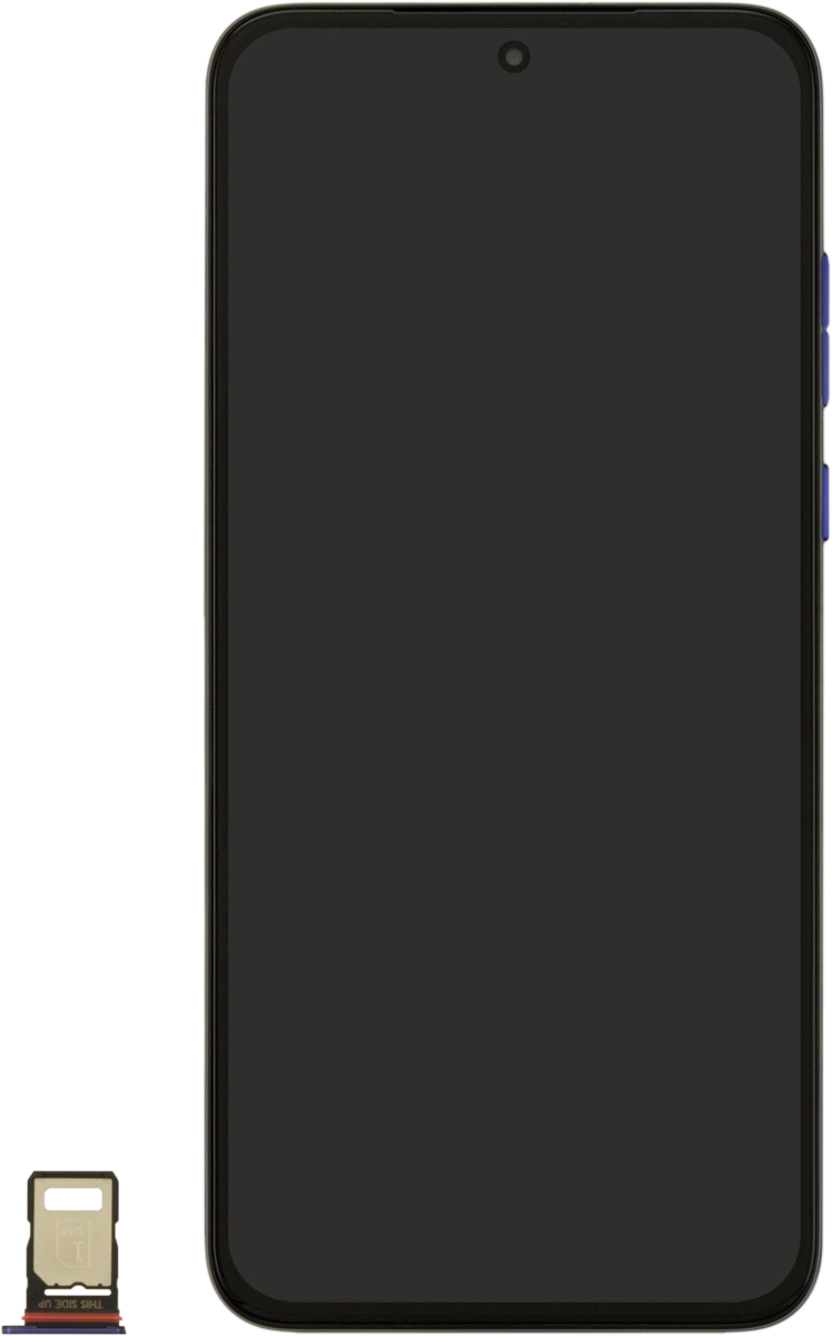 Turn your SIM as illustrated in the first SIM holder and place it in the SIM holder.