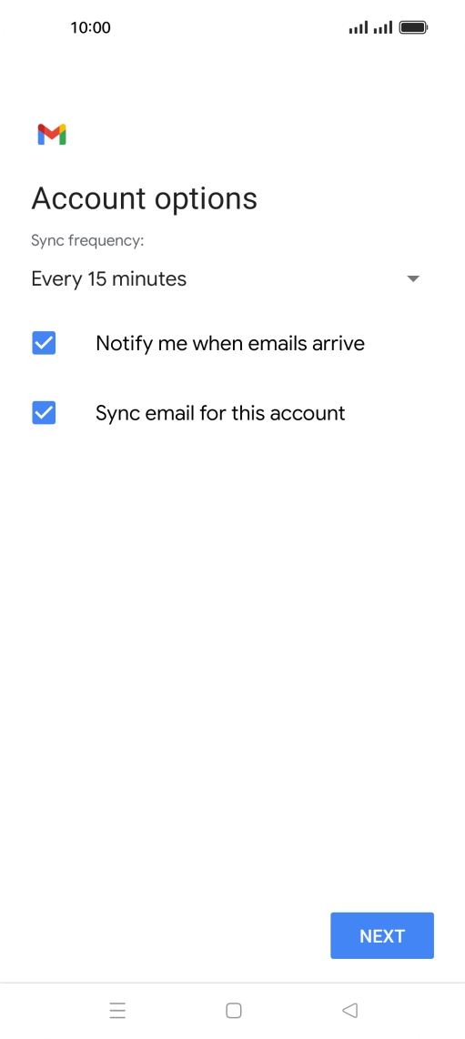 Press the drop down list below 