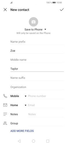 Press Phone number and key in the required phone number.