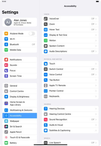 Press the required category below 
