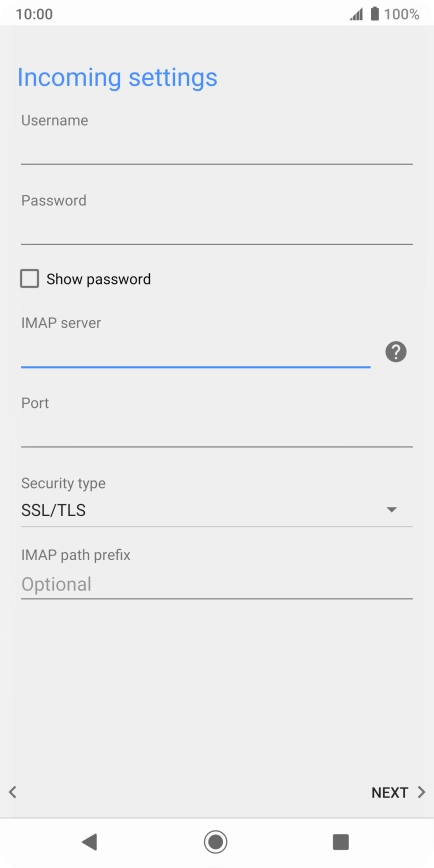 Press the field below 