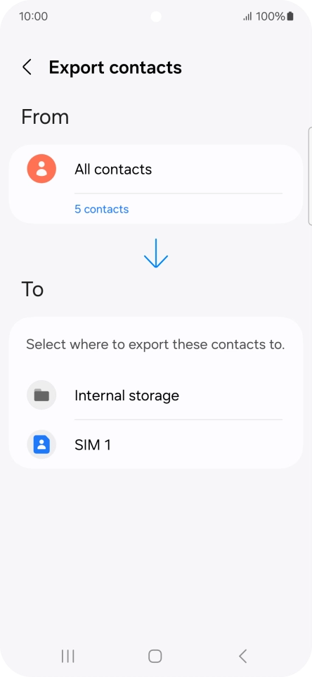 Press the name of the SIM.
