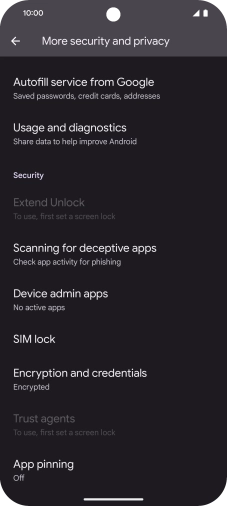 Press SIM lock.
