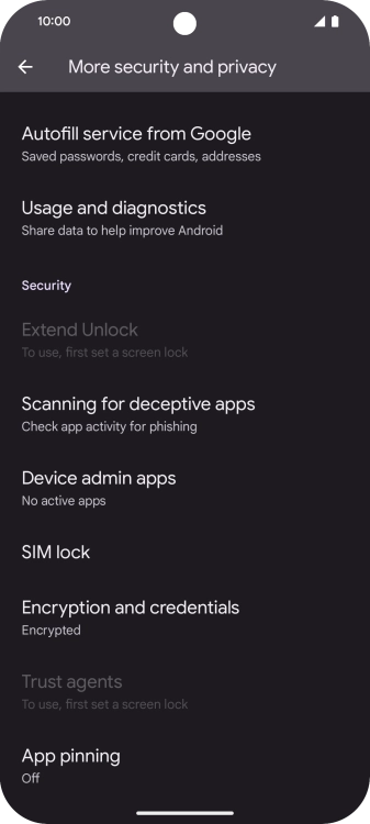 Press SIM lock.
