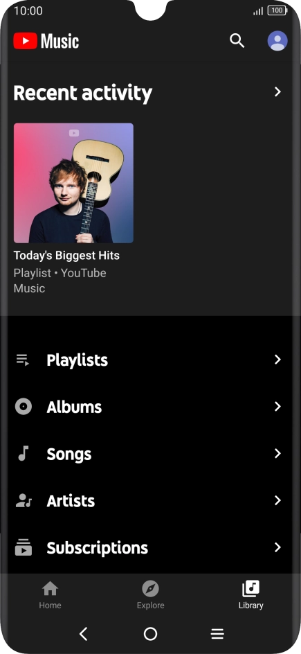 Press the required category and go to the required audio file.