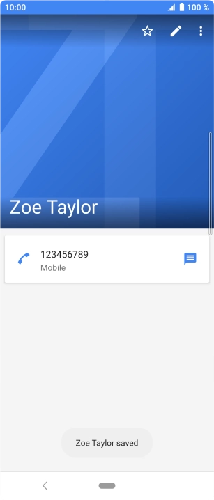 Press the Home key to return to the home screen.