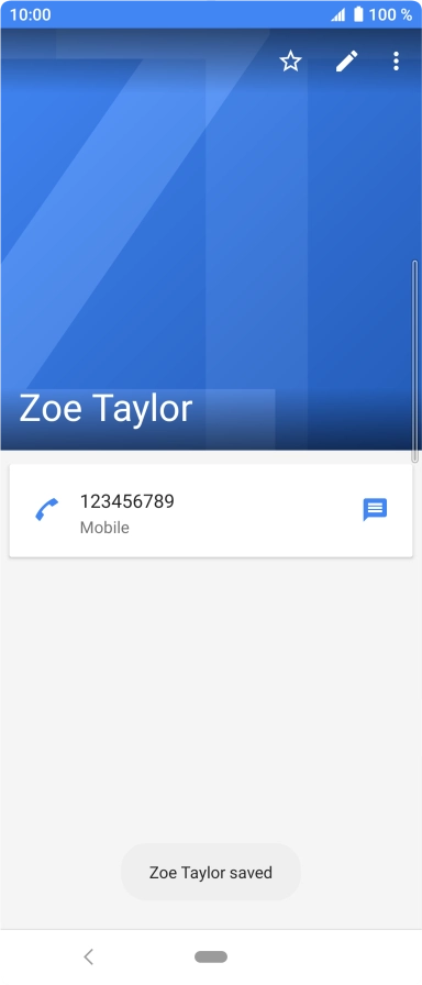 Press the Home key to return to the home screen.