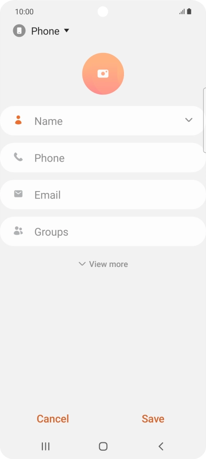 Press the address book drop down list.
