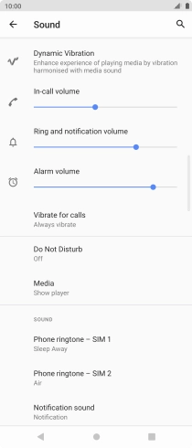 Press the Home key to return to the home screen.