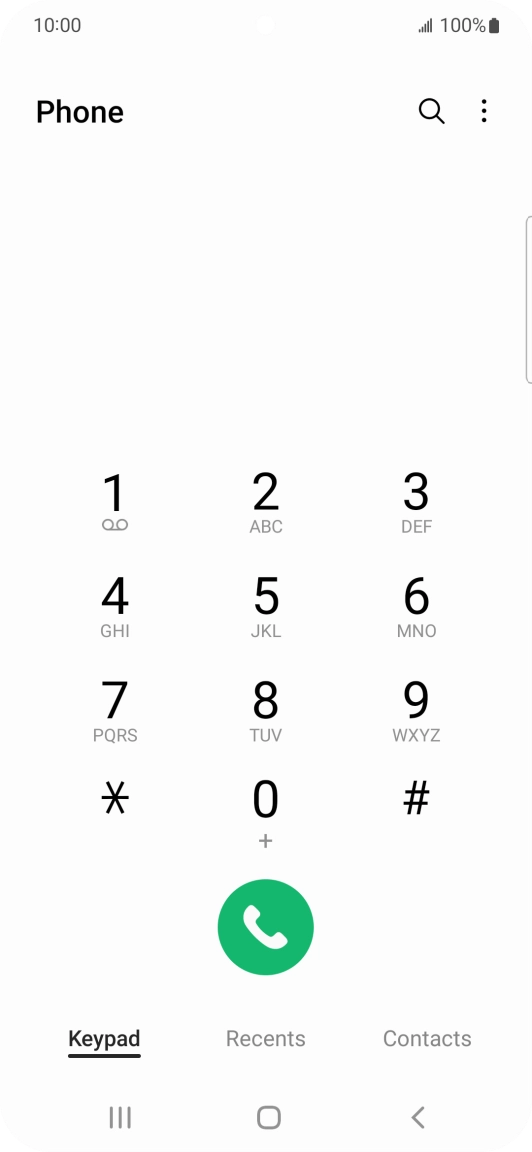 Press the menu icon.