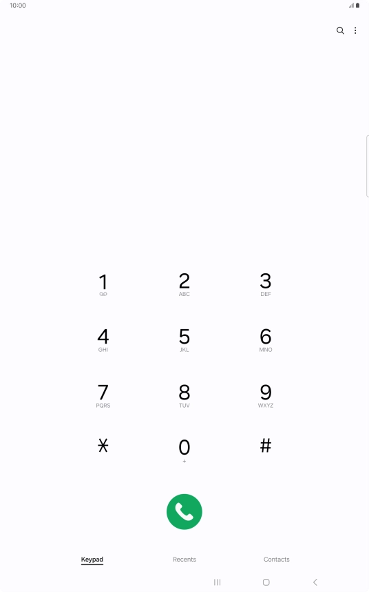 Press the menu icon.