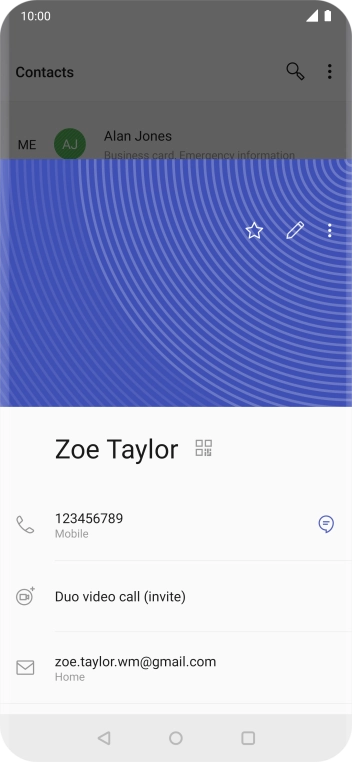 Press the call icon next to the required number.