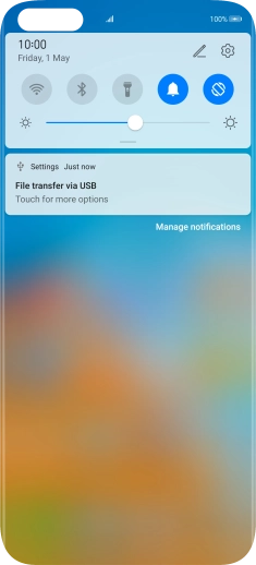 Press Touch for more options.