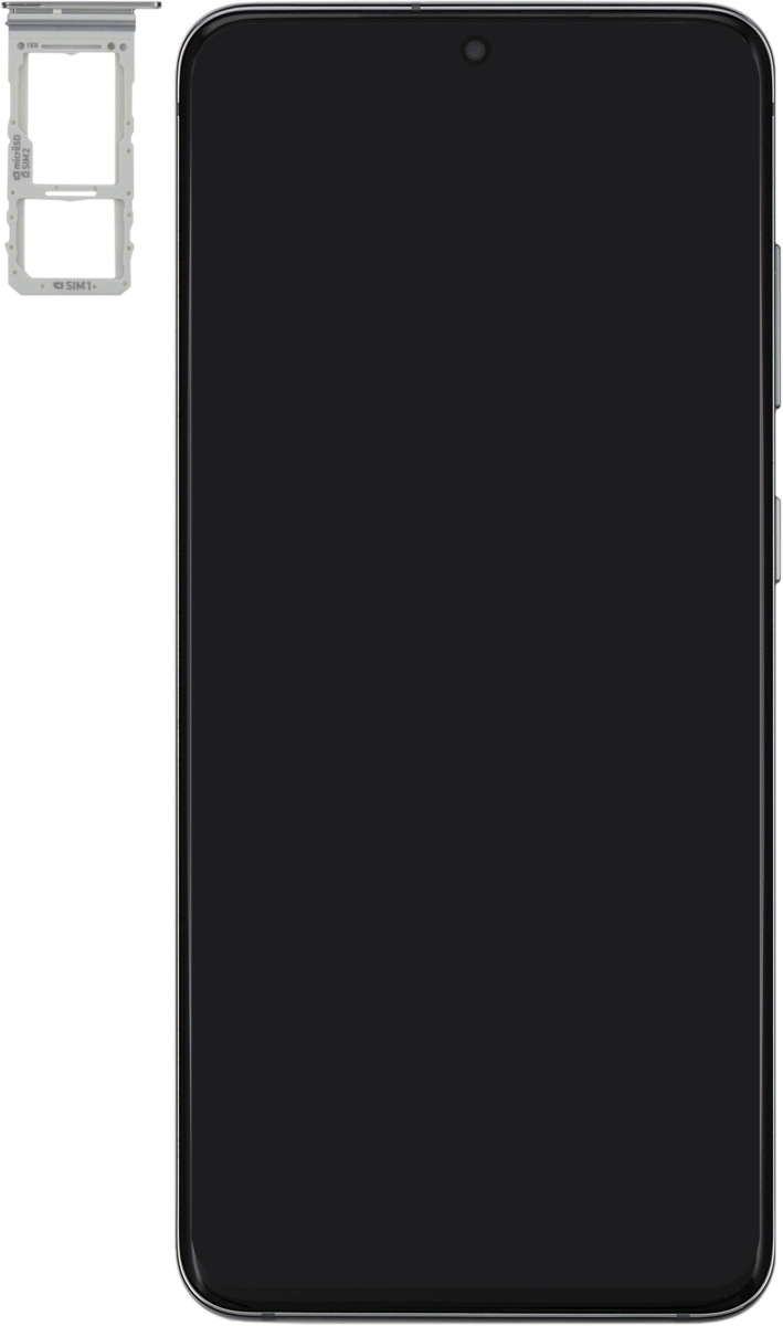 Turn your SIM as illustrated next to the SIM holder and place it in the SIM holder.