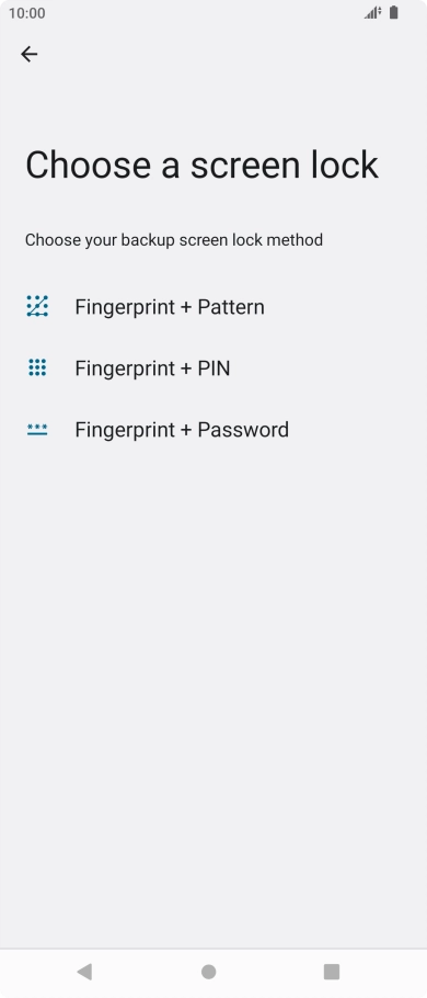 Press the required phone lock code and follow the instructions on the screen to create an additional phone lock code.