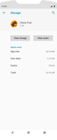 Press Clear cache.