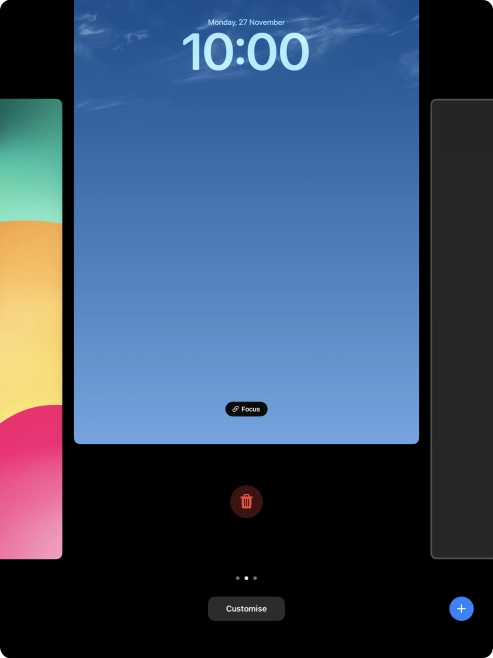 Press the delete icon.