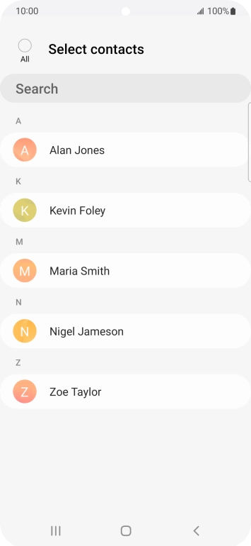 Press the field above 