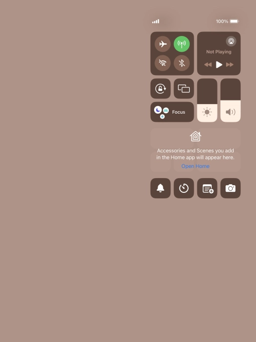 Press the sound mode icon to turn silent mode on or off.
