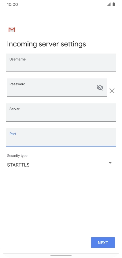 Press the drop down list below 