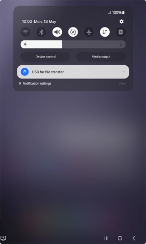 Press the drop down list.