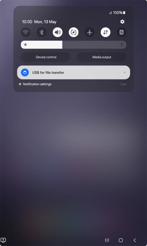 Press the drop down list.