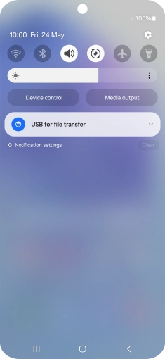 Press the drop down list.