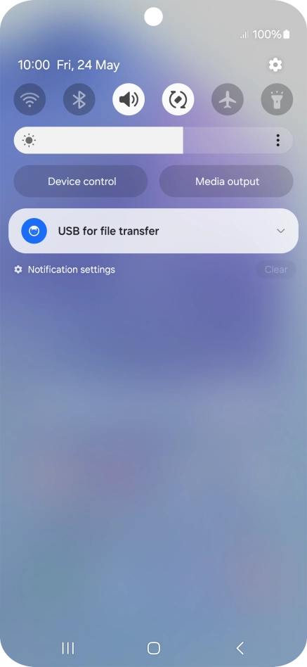 Press the drop down list.