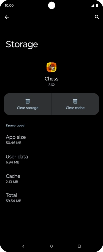 Press Clear cache.