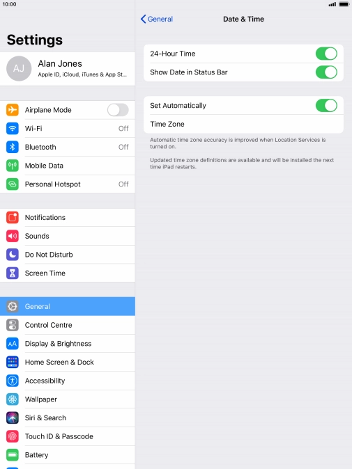 Press the Home key to return to the home screen.