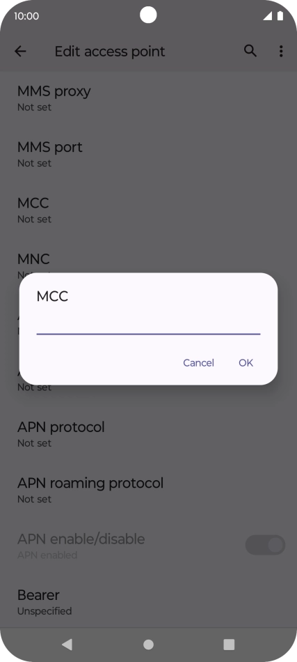 Key in 234 and press OK.