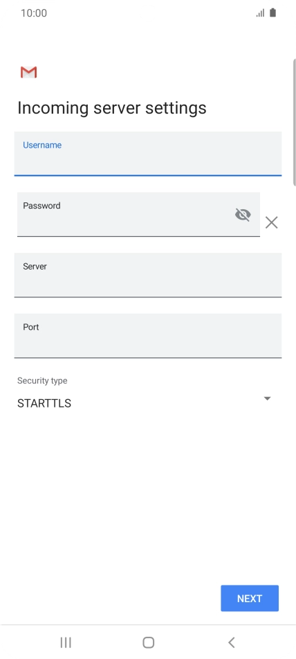 Press the field below 
