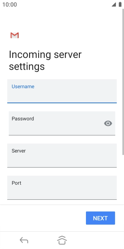 Press the field below 
