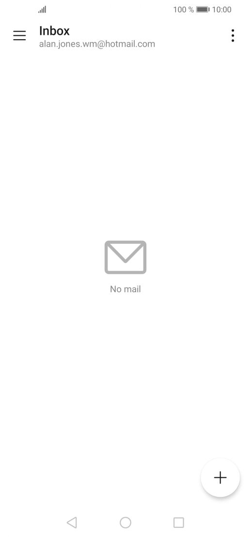 If this screen is displayed, you email account has been recognised and set up automatically. Follow the instructions on the screen to key in more information and finish setting up your phone.