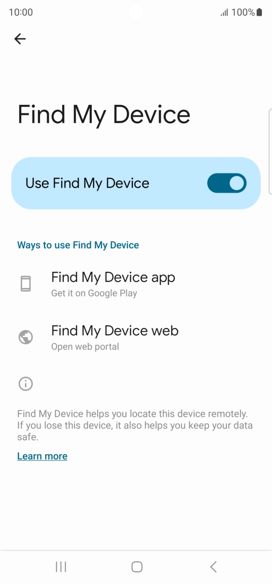 Press the Home key to return to the home screen.