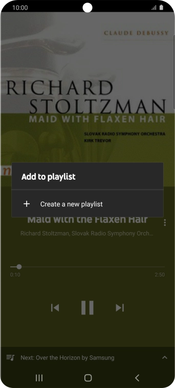 Press Create a new playlist.