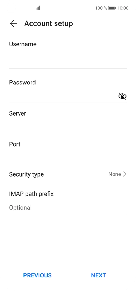 Press the field below 