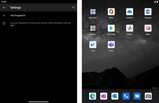 Press Add fingerprint.